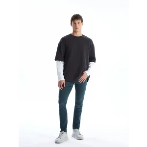 LCW Jeans YEŞİL 750 Slim Fit Erkek Jean Pantolon