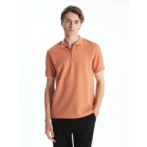 LCW Vision TURUNCU Polo Yaka Kısa Kollu Erkek Tişört