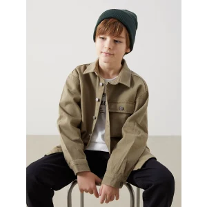 LCW Kids HAKİ Uzun Kollu Erkek Çocuk Gömlek Ceket