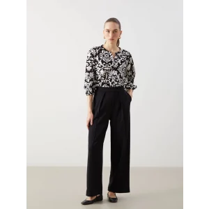 LCWAIKIKI Classic SİYAH Loose Fit Geniş Paça Kadın Pantolon