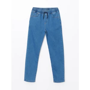 LCW Kids İNDİGO Beli Lastikli Erkek Çocuk Jean Pantolon