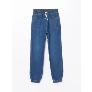 LCW Kids İNDİGO Beli Lastikli Erkek Çocuk Jogger Jean Pantolon