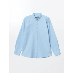 LCWAIKIKI Classic MAVİ Regular Fit Uzun Kollu Oxford Erkek Gömlek