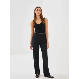 LCW Vision SİYAH Dar Fit Geniş Paça Kadın Pantolon