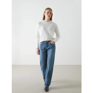 LCW Jeans İNDİGO Straight Fit Kadın Jean Pantolon