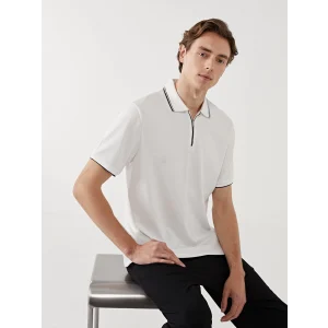 LCW Vision EKRU Polo Yaka Kısa Kollu Erkek Tişört
