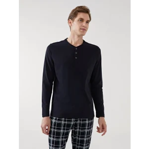 LC WAIKIKI LACİVERT Standart Kalıp Erkek Pijama Takımı