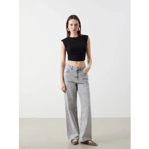 XSIDE GRİ Wideleg Kadın Jean Pantolon
