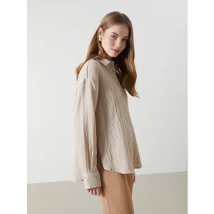 LCW Vision BEJ Dokulu Kadın Gömlek