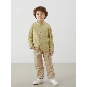 LCW Kids BEJ Beli Lastikli Erkek Çocuk Jogger Pantolon