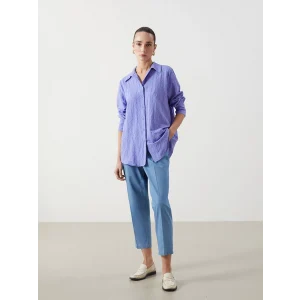 LCWAIKIKI Classic İNDİGO Beli Lastikli Carrot Fit Kadın Jean Pantolon