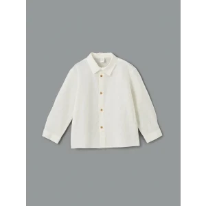 LCW Kids EKRU Basic Uzun Kollu Erkek Çocuk Gömlek