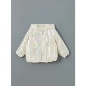 LCW Kids EKRU Kapüşonlu Kız Çocuk Yağmurluk