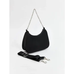 LCW ACCESSORIES SİYAH Çıkarılabilir Askılı Kadın Omuz Çantası