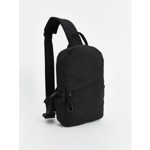 LCW ACCESSORIES SİYAH Fermuarlı Erkek Göğüs Çantası