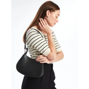 LCW ACCESSORIES SİYAH Deri Görünümlü Kadın El Çantası