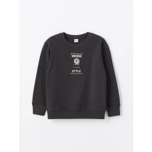 LCW Kids ANTRASİT Bisiklet Yaka Erkek Çocuk Kalın Sweatshirt