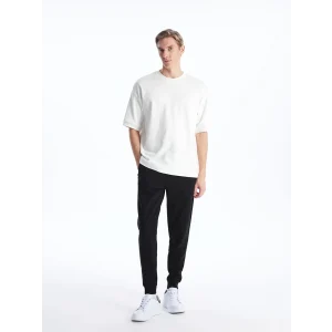 LCWAIKIKI Classic SİYAH Standart Kalıp Erkek Kalın Jogger Eşofman Altı