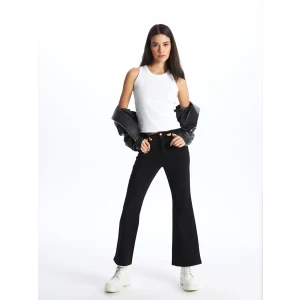 LCW Jeans SİYAH Mars Flare Kadın Jean Pantolon