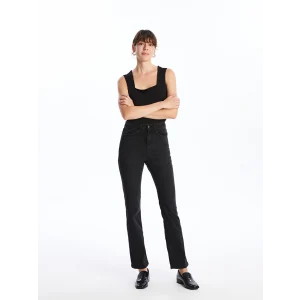 LCW Jeans SİYAH Mars Flare Kadın Jean Pantolon