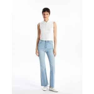 LCW Jeans İNDİGO Mars Flare Kadın Jean Pantolon