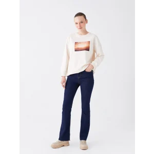 LCW Modest SİYAH Straight Fit Kadın Jean Pantolon