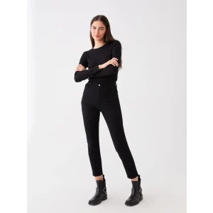 LCW Jeans SİYAH Mom Fit Kadın Jean Pantolon