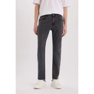 Defacto D9827 DENIM Sergio Regular Fit Normal Kalıp Normal Bel Boru Paça Jean Pantolon