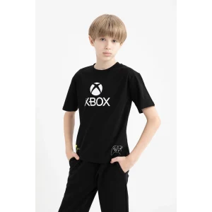 Defacto D9562 Siyah Erkek Çocuk Xbox Bisiklet Yaka Kısa Kollu Tişört