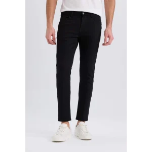 Defacto R8763 Siyah Carlo Skinny Fit Ekstra Dar Kalıp Normal Bel Ekstra Dar Paça Jean Pantolon