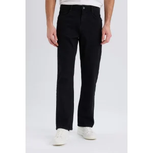 Defacto D9828 Siyah Diago Comfort Fit Yüksek Bel Geniş Paça Jean Pantolon