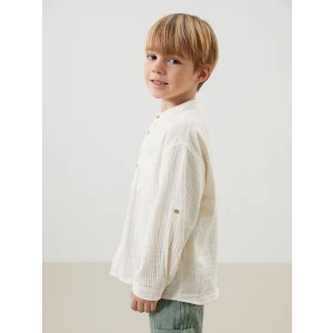 LCW Kids BEJ Hakim Yaka Basic Erkek Çocuk Gömlek