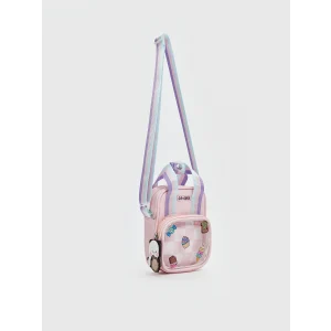 LCW ACCESSORIES PEMBE Baskılı Kız Çocuk Omuz Çantası