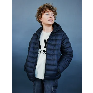 LCW Kids SİYAH Kapüşonlu Erkek Çocuk Şişme Mont