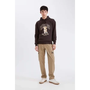 Defacto B4142 Bej Yazlık Kargo Cepli Düz Paça Pantolon