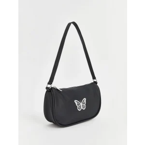 LCW ACCESSORIES SİYAH Kelebek Baskılı Kız Çocuk Kol Çantası