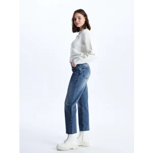 LCW Jeans İNDİGO Straight Fit Kadın Jean Pantolon