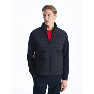 LCWAIKIKI Classic LACİVERT Rahat Kalıp Dik Yaka Erkek Hırka