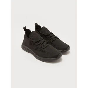 LCW STEPS SİYAH Bağcıklı File Detaylı Erkek Spor Ayakkabı