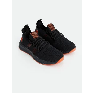 LCW STEPS SİYAH Bağcıklı File Detaylı Erkek Spor Ayakkabı