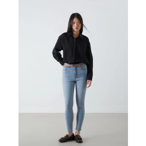 LCW Jeans İNDİGO Beli Kemerli Jüpiter Süper Skinny Fit Jean Pantolon