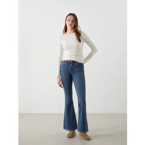 LCW Jeans İNDİGO Mars Flare Kadın Jean Pantolon