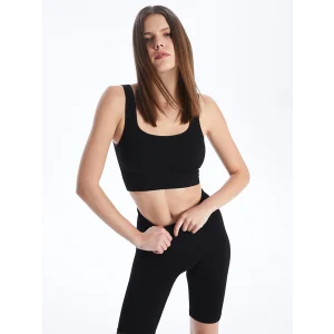 XSIDE SİYAH U Yaka Seamless Kadın Sporcu Büstiyer