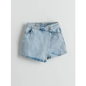 LCW Kids MAVİ Kız Çocuk Jean Şort Etek