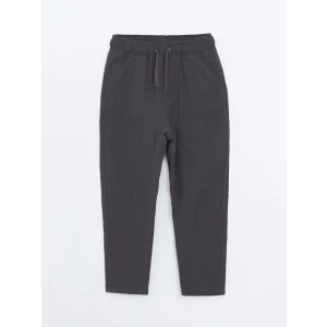 LCW Kids ANTRASİT Standart Kalıp Bağcıklı Erkek Bebek Pantolon