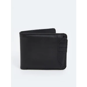 LCW ACCESSORIES SİYAH Deri Görünümlü Erkek Cüzdan ve Kartlık