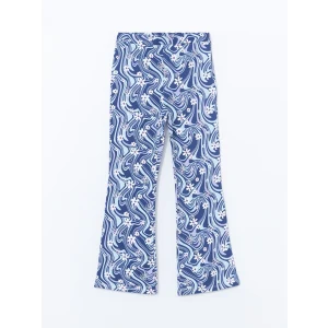 LCW Kids LİLA Beli Lastikli İspanyol Paça Kız Çocuk Tayt