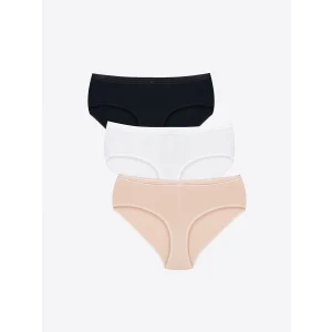 LCW DREAM SİYAH Düz Hipster Külot 3lü Paket