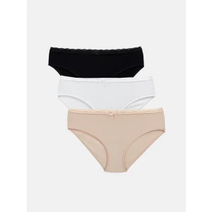 LCW DREAM PEMBE Dantel Detaylı Bikini Külot 3lü Paket