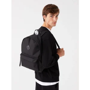 LCW ACCESSORIES SİYAH Düz Fermuarlı Erkek Sırt Çantası